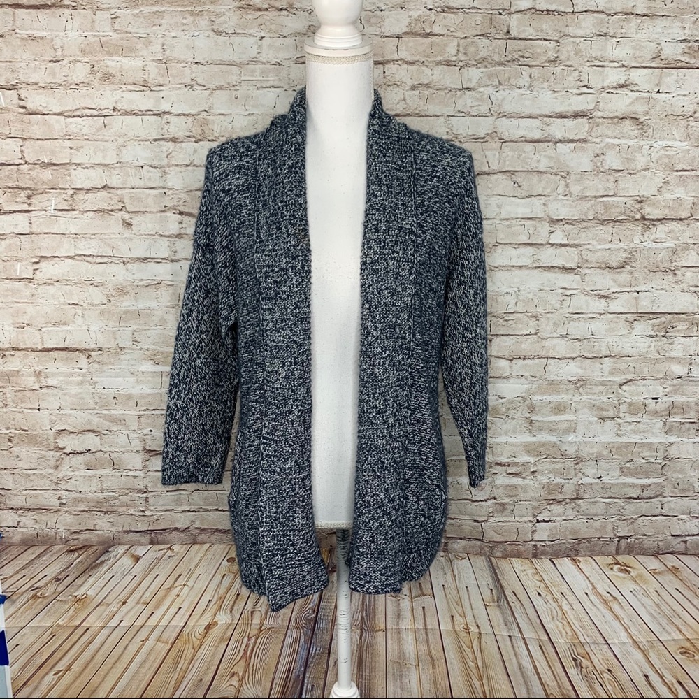 J. Jill open front cardigan SP blue pockets
